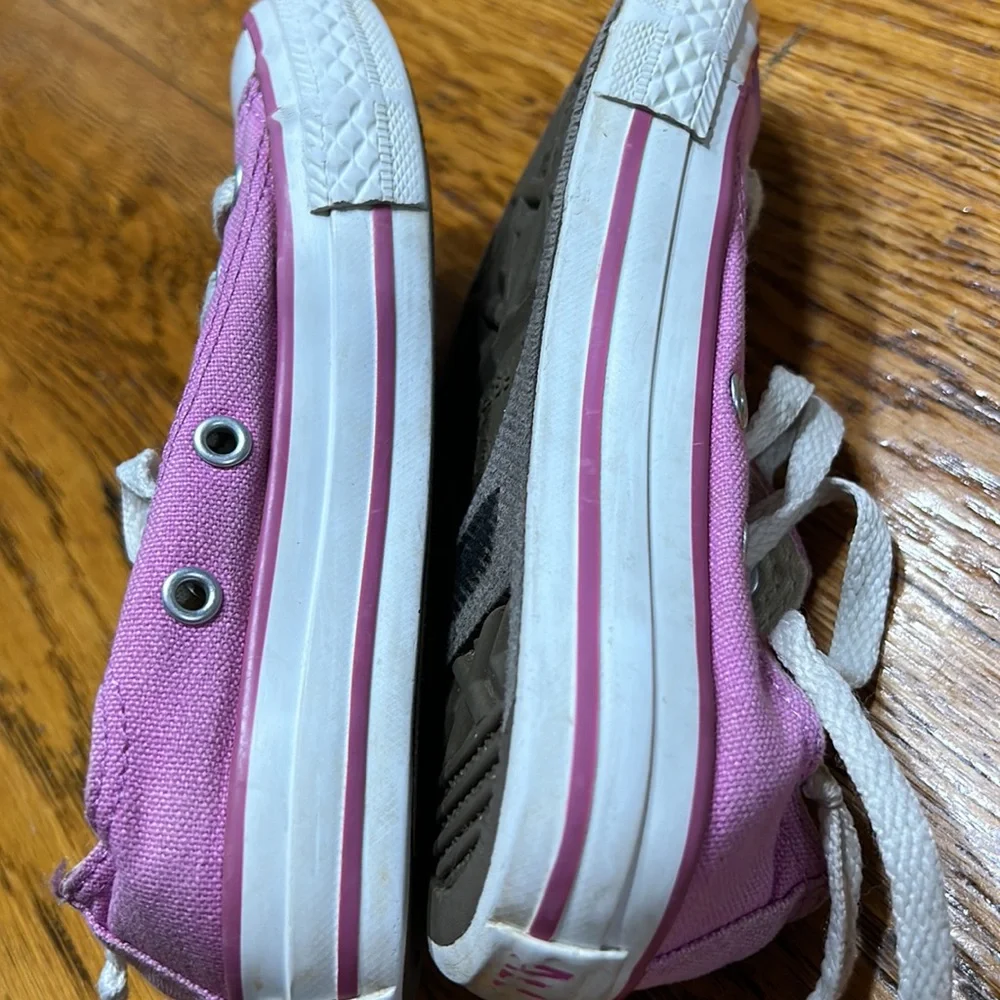 Converse All Star pink youth size 11. Low top sneakers.